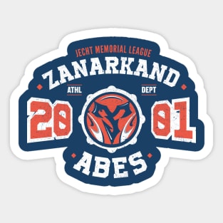 Zanarkand Abes Athletic Shirt Distressed Sticker